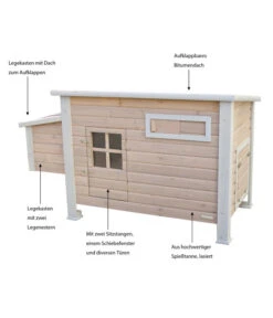 KERBL Hühnerstall Emma, Ca. B146/H85/T74 Cm -KERBL Store 1722214 WE IG 001 KerblHuehnerstall Emma
