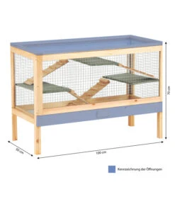 Silvio Design Nagervoliere Joe, Ca. B100/H70/T50 Cm -KERBL Store 3203494 WE BG 001 NagervoliereJoe