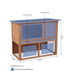 Dehner Nagerheim Barney, Ca. B112/H92/T60 Cm -KERBL Store 3862331 WE BG 001 DehnerNagerheimBarneyMG