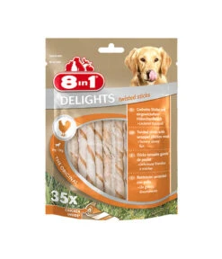 8in1 Hundesnack Delights Twisted Sticks