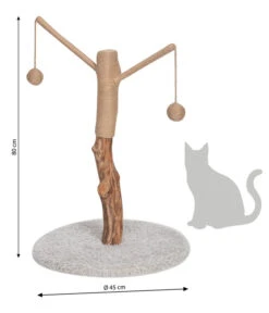 Dehner Premium Lovely Natur-Kratzbaum Auspowern & Ausspannen -KERBL Store 4160412 WE BG 001 DehnerLovelyKratzbaumNaturAuspowernUndAusspannen