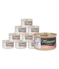 Miamor Nassfutter Für Katzen Pastete, Lachs, 12 X 85 G