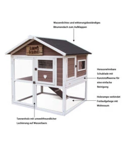 Dehner Nagerheim Happy Home Castel, Braun, Ca. B106/H108/T103 Cm -KERBL Store 4261574 WE IG 001 Dehner HappyHomeNagerheimCastel