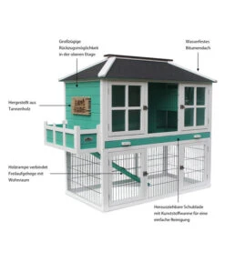 Dehner Nagerheim Happy Home Palazzo, Ca. B145/H121/T72 Cm -KERBL Store 4261590 WE IG 003 DehnerHappyHomeNagerheimPalazzoMG