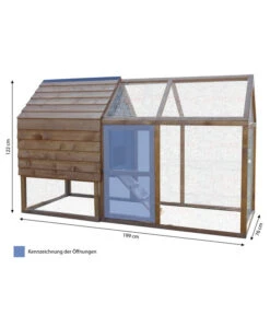 Dehner Hühnerstall Megi, Ca. B199/H122/T76 Cm 18 Dehner Hühnerstall Megi, Ca. B199/H122/T76 Cm -KERBL Store 4287520 WE BG 001 Dehner HuehnerstallMegi