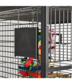 Montana Vogelvoliere Arkansas II, Ca. B204/H194/T100 Cm -KERBL Store 4315495 WE DE 005 NEU PP VoliereArkansasDunkelgrauHoehe194cm