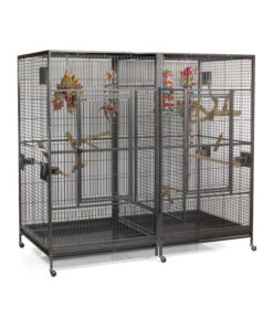 Montana Vogelvoliere Arkansas II, Ca. B204/H194/T100 Cm -KERBL Store 4315495 WE DE 008 NEU PP VoliereArkansasDunkelgrauHoehe194cm