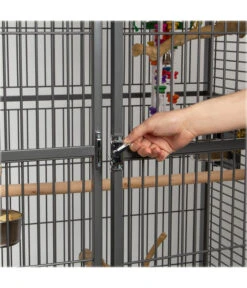 Montana Vogelvoliere Arkansas II, Ca. B204/H194/T100 Cm -KERBL Store 4315495 WE DE 010 NEU PP VoliereArkansasDunkelgrauHoehe194cm