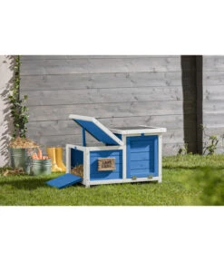 Dehner Nagerschlafhaus Happy Home Teatro, Blau, Ca. B70/H45/T43 Cm -KERBL Store 4427753 WE M 001 DehnerMarkenqualitaetNagerschlafhausTeatro