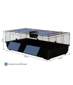 Dehner Nagerheim Peppy, Ca. B140/H47/T69 Cm -KERBL Store 4429536 WE BG 001 DehnerMarkenqualitaetHasenkaefigPeppyy