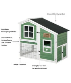 Dehner Nagerheim Happy Home Tempio, Ca. B140/H120/T78 Cm -KERBL Store 4447645 WE IG 001 Dehner NagerheimHappyHomeTempio