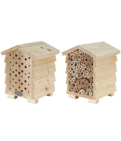 Dehner Natura Insektenhotel Hostilia, Ca. B19/H25/T19 Cm -KERBL Store 4479267 WE DE 002 NaturaInsektenhausHostiliabeidseitig