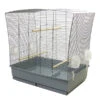 Skyline Vogelkäfig Lili -KERBL Store 4497236 WE FS 001 SkylineVogelkaefigLiliChromeHellgrau