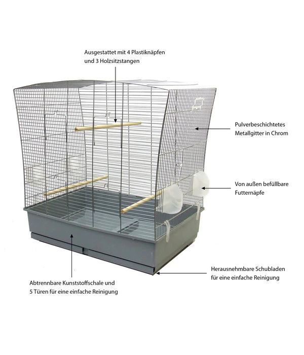 Skyline Vogelkäfig Lili 4 Skyline Vogelkäfig Lili – Bild 2