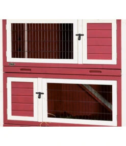 Trixie Natura Kleintierstall, Ca. B116/H111/T65 Cm -KERBL Store 5259791 PR DE 001 TrixieKleintierstallRotWeiss o Hasen