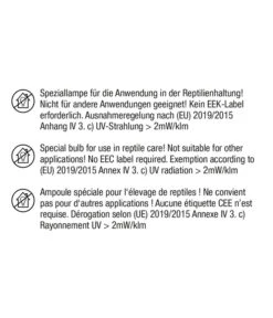 Exo Terra® Reptile UVB 100 UV-Kompaktlampe -KERBL Store 5398458 5398466 WE DE 001 EEKLabel