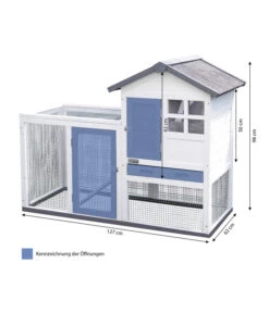 KERBL Nagerheim Freetime Luke, Weiß, Ca. B127/H98/T62 Cm -KERBL Store 6602437 WE BG 001 KerblNagerstallFreetime