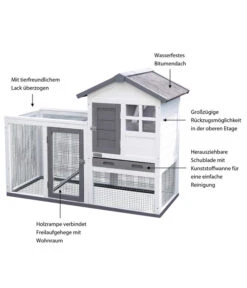 KERBL Nagerheim Freetime Luke, Weiß, Ca. B127/H98/T62 Cm -KERBL Store 6602437 WE IG 003 KerblNagerstallFreetime