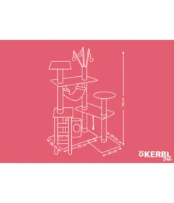 KERBL Kratzbaum Creativ Adventure, Beige, Ca. B140/H150/T50 Cm 15 KERBL Kratzbaum Creativ Adventure, Beige, Ca. B140/H150/T50 Cm -KERBL Store 6603278 WE DE 001 KratzbaumAdventure