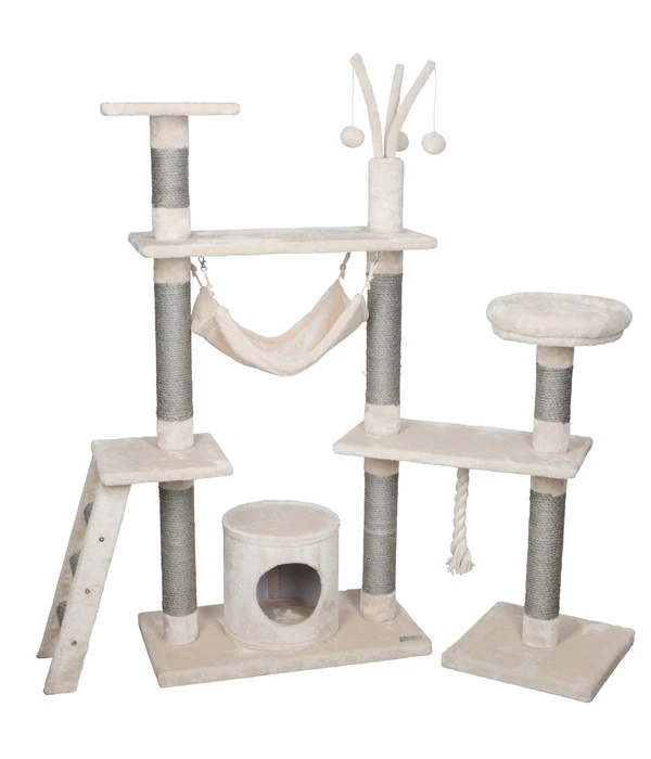 KERBL Kratzbaum Creativ Adventure, Beige, Ca. B140/H150/T50 Cm 3 KERBL Kratzbaum Creativ Adventure, Beige, Ca. B140/H150/T50 Cm