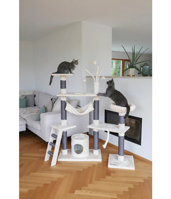 KERBL Kratzbaum Creativ Adventure, Beige, Ca. B140/H150/T50 Cm 4 KERBL Kratzbaum Creativ Adventure, Beige, Ca. B140/H150/T50 Cm – Bild 2