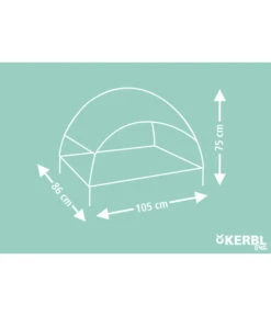 KERBL Hundeliege Vacation, Grau, Ca. B105/H75/T86 Cm 11 KERBL Hundeliege Vacation, Grau, Ca. B105/H75/T86 Cm -KERBL Store 6603526 WE DE 003 HundeliegeVacationTop