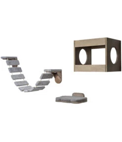 Dobar Petlife Katzenmöbelset, Inkl. Leiter, Höhle Und Liegefläche -KERBL Store 6689731 WE DE 008 DobarKatzenmoebelSetLeiterHoehleLiegeplatz