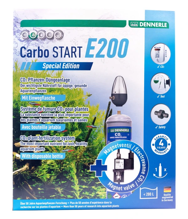 DENNERLE CO2 Pflanzendünge-Set Einweg CarboSTART E200 Special Edition 3 DENNERLE CO2 Pflanzendünge-Set Einweg CarboSTART E200 Special Edition