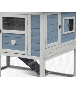 Dehner Nagerheim Happy Home Castel, Hellblau, Ca. B106/H108/T103 Cm -KERBL Store 6838783 WE DE 001 MQNagerheimHappyHomeCastelHellblau