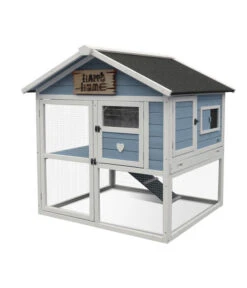 Dehner Nagerheim Happy Home Castel, Hellblau, Ca. B106/H108/T103 Cm