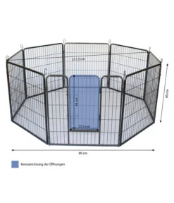 Dehner Nager-Freilauf Flexi, Grau, 8 X Ca. B80/H60 Cm 8 Dehner Nager-Freilauf Flexi, Grau, 8 X Ca. B80/H60 Cm -KERBL Store 6870018 WE BG 001 MQNagerFreilaufFlexii