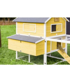 Dehner Hühnerstall Happy Farm Miami, Gelb, Ca. B337/H158,5/T145,8 Cm -KERBL Store 6897169 WE DE 003 DehnerMarkenqualitaetHuehnerstallMiami