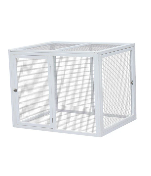 Dehner Freilauf Florenz, Weiß, Ca. B102/H80/T74 Cm 3 Dehner Freilauf Florenz, Weiß, Ca. B102/H80/T74 Cm