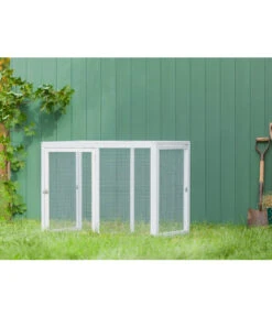 Dehner Freilauf Florenz, Weiß, Ca. B102/H80/T74 Cm 12 Dehner Freilauf Florenz, Weiß, Ca. B102/H80/T74 Cm -KERBL Store 6919625 6919617 WE MO 009 DehnerMarkenqualitaetHuehnerstallFlorenzFreigehege