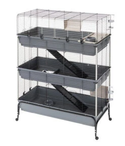 Ferplast Nagerheim Rabbit 120 Tris, Grau, Ca. B118/H166/T58 Cm