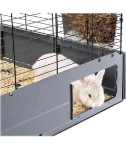 Ferplast Nagerheim Multipla Maxi, Schwarz, Ca. B142/H50/T72 Cm -KERBL Store 6953244 WE DE 0010 FerplastNagerKMultiplaMaxiSchwarz