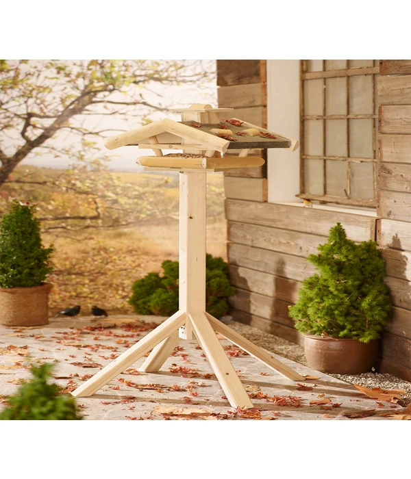 Dehner Natura Vogelhaus Watzmann, Natur, Ca. B55/H23/T40 Cm 4 Dehner Natura Vogelhaus Watzmann, Natur, Ca. B55/H23/T40 Cm – Bild 2